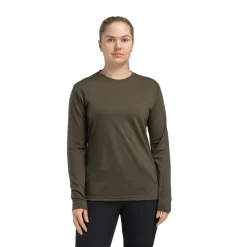 New LightWool 180 Crewneck trøje, dame (Tarmac) Dame Overdele·T-Shirts & Toppe