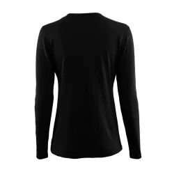 Hot LightWool 140 trøje LS, dame (Jet Black) Dame Undertøj·Uldundertrøjer|Undertøj·Uldundertøj