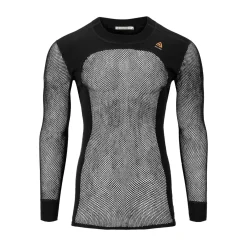 Online WoolNet Crewneck netundertrøje, herre (Jet Black) Undertøj·Uldundertrøjer|Undertøj·Skiundertøj