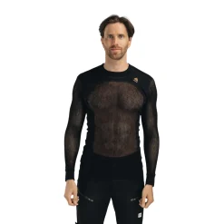 Online WoolNet Crewneck netundertrøje, herre (Jet Black) Undertøj·Uldundertrøjer|Undertøj·Skiundertøj