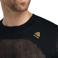 Online WoolNet Crewneck netundertrøje, herre (Jet Black) Undertøj·Uldundertrøjer|Undertøj·Skiundertøj