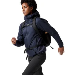 Discount Arc'teryx Atom Hoody, dame (Black Sapphire) Dame Jakker·Overgangsjakke|Jakker·Vindjakke