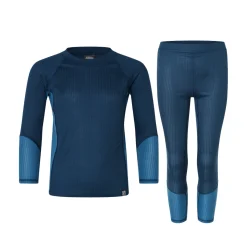 Best Baselayer Undertøj Sæt, junior (Blue / Blue) Børn Skitøj ›|Uldundertøj