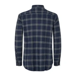 Outlet Blåvand LS skjorte, herre (Dark Blue) Overdele·Skjorter|Overdele·Skovmandsskjorter