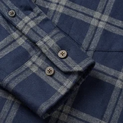Outlet Blåvand LS skjorte, herre (Dark Blue) Overdele·Skjorter|Overdele·Skovmandsskjorter