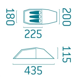 Discount Explorer 3 personers telt Tunneltelte|Letvægtstelte & Tarps