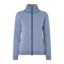 Clearance Feggesund Wool Cardigan, dame (Blue) Dame Overdele·Striktrøjer & Sweaters|Overdele·Fleecetrøjer
