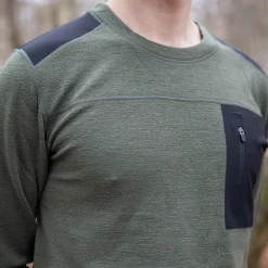 Clearance Rold Wool Crew uldtrøje, herre (Pine Green) Overdele·Striktrøjer & Sweaters|Overdele·T-Shirts