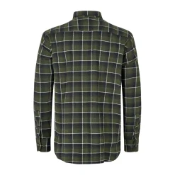 Skjoldnæs LS skjorte, herre (Dark Green) Overdele·Skjorter|Overdele·Skovmandsskjorter