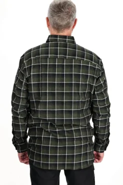 Skjoldnæs LS skjorte, herre (Dark Green) Overdele·Skjorter|Overdele·Skovmandsskjorter