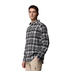 Clearance Cornell Woods Flannel LS, herre (BlackTartan) Overdele·Skovmandsskjorter