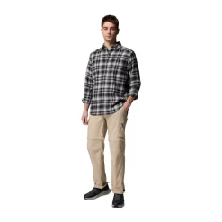 Clearance Cornell Woods Flannel LS, herre (BlackTartan) Overdele·Skovmandsskjorter