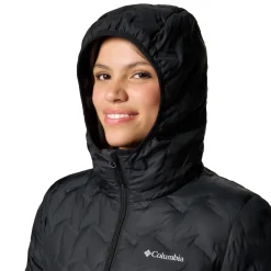 Discount Delta Ridge II Long Down dunfrakke, dame (Black) Dame Jakker·Overgangsjakke|Jakker·Dun- & Fiberjakker