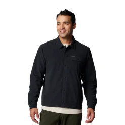New Flare Gun Corduroy LS Skjorte, herre (Black) Overdele·Skjorter