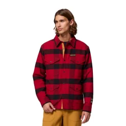 New High Cascades Shirt Jacket, herre (Red Dahlia) Overdele·Skjorter|Overdele·Skovmandsskjorter