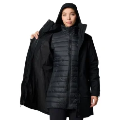 New Pulaski II Interchange 3-i-1 jakke, dame (Black) Dame Jakker·Parka|Jakker·Overgangsjakke