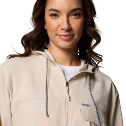 Discount Skien Valley Hooded LS Sommer- og myggejakke, dame (Dark Stone) Dame Jakker·Overgangsjakke|Jakker·Vindjakke