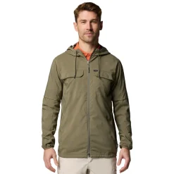 New Skien Valley Hooded LS Sommer- og myggejakke, herre (Stone Green) Overdele·T-Shirts|Jakker·Overgangsjakke