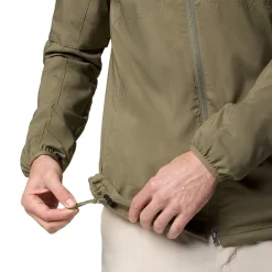 New Skien Valley Hooded LS Sommer- og myggejakke, herre (Stone Green) Overdele·T-Shirts|Jakker·Overgangsjakke