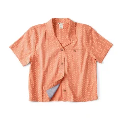 Hot Afuera Button Up Shirt, dame (Shimmer Cantaloupe) Dame Overdele·Skjorter