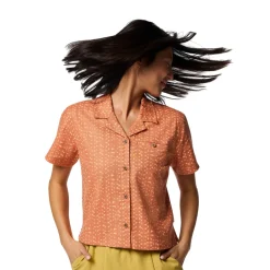 Hot Afuera Button Up Shirt, dame (Shimmer Cantaloupe) Dame Overdele·Skjorter