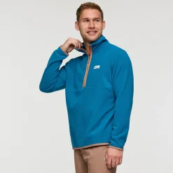 Amado Fleece Pullover, herre (Lake) Overdele·Fleecetrøjer
