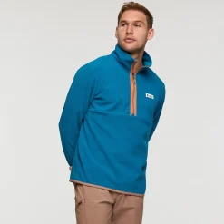 Amado Fleece Pullover, herre (Lake) Overdele·Fleecetrøjer