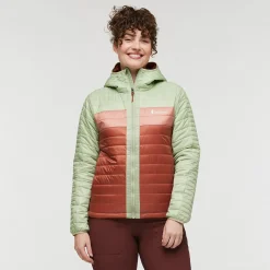 Capa Insulated Hooded jakke, dame (Green Tea) Dame Jakker·Overgangsjakke|Jakker·Vindjakke