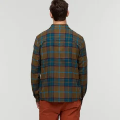 Clearance Quedo Flannel skjorte, herre (Live Oak Plaid) Overdele·Skjorter|Overdele·Skovmandsskjorter