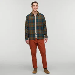 Clearance Quedo Flannel skjorte, herre (Live Oak Plaid) Overdele·Skjorter|Overdele·Skovmandsskjorter