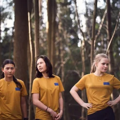 Best DDS x Saysky Logo Combat Short Sleeve T-shirt (Yellow) Dame Det Danske Spejderkorps ›|Overdele·T-Shirts & Toppe