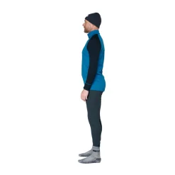 Outlet Duo Active Merino 205 Zip Neck, herre (Blue Ink) Overdele·T-Shirts