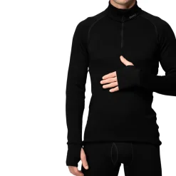Clearance Expedition Merino 235 Zip Neck trøje, herre (Black) Undertøj·Skiundertøj|Skitøj·Skiundertøj