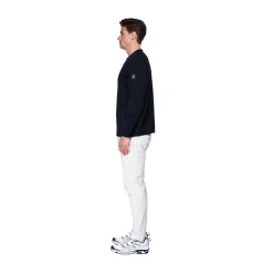 Hot Nansen Refined Sweater (Navy) Dame Overdele·Striktrøjer & Sweaters|Overdele·Striktrøjer & Sweaters
