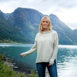 Discount Nansen Split Seam Sweater, dame Dame Overdele·Striktrøjer & Sweaters