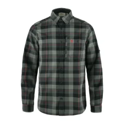 Sale Fjällräven Fjällglim Skjorte, herre (Black Grey) Overdele·Skjorter|Overdele·Skovmandsskjorter
