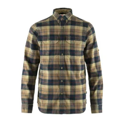 Online Fjällräven Singi Heavy Flannel Skjorte, herre (Dark Sand) Overdele·Skovmandsskjorter