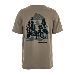 Discount Fjällräven Swedish Forest T-shirt, herre (Suede Brown) Overdele·T-Shirts