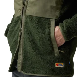 Discount Fjällräven Vardag Pile Fleece, herre (Deep Forest / Laurel Green) Overdele·Fleecetrøjer|Jakker·Overgangsjakke