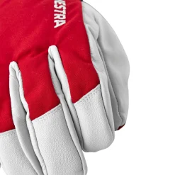 New Army Leather Heli Ski 5-finger skihandsker (Red) Dame Handsker ·Fingerhandsker|Handsker ›