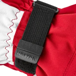 New Army Leather Heli Ski 5-finger skihandsker (Red) Dame Handsker ·Fingerhandsker|Handsker ›