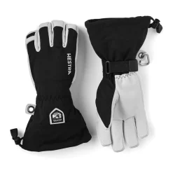 New Army Leather Heli Ski 5-finger skihandske (Black) Dame Handsker ›|Skitøj·Skihandsker
