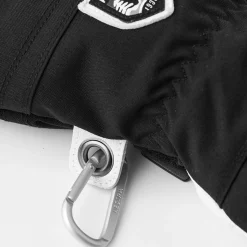 New Army Leather Heli Ski 5-finger skihandske (Black) Dame Handsker ›|Skitøj·Skihandsker
