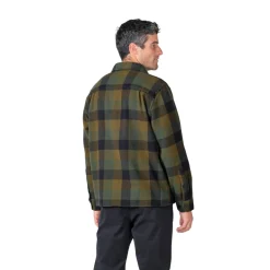 Sale Klitmøller Collective Casper Shirt, herre (Olive Check) Overdele·Skovmandsskjorter