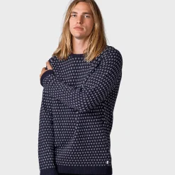 New Klitmøller Collective Hugo Knit sweater (Navy Cream) Overdele·Striktrøjer & Sweaters