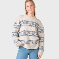Klitmøller Collective Jette Knit striktrøje, dame (Pastel Sand Ocean) Dame Overdele·Striktrøjer & Sweaters