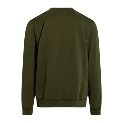 New Klitmøller Collective Logo Crew, herre (Olive) Overdele·Striktrøjer & Sweaters