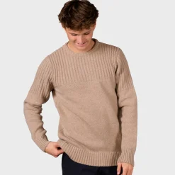 Hot Klitmøller Collective Søren Knit sweater, herre (Sand) Overdele·Striktrøjer & Sweaters