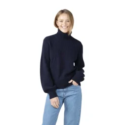 Outlet Klitmøller Collective Svale Knit striktrøje, dame (Navy) Dame Overdele·Striktrøjer & Sweaters