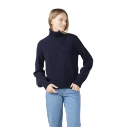 Outlet Klitmøller Collective Svale Knit striktrøje, dame (Navy) Dame Overdele·Striktrøjer & Sweaters